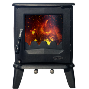 Dromore 5 kW Matt Black Room Heater Stove With external air supply