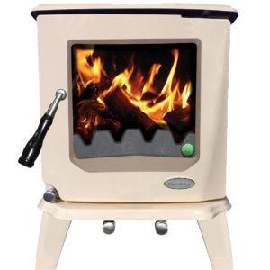 Dromore 5 kW Cream Enamel Room Heater Stove (With external air supply)