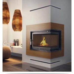 Zuzia Left Corner Glass (without iron bracket) 16 kW Insert Stove