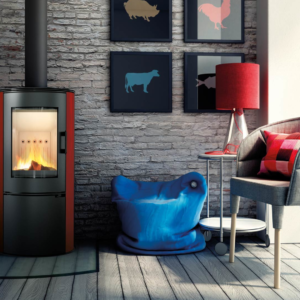 Koza AB S/DR Red Tile 8 kW Stove