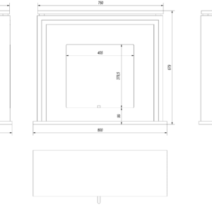 Bio Fireplace June Tunnel White