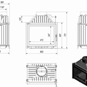 Maja 8 kW Insert Stove