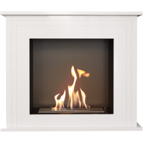 Bio Fireplace June White