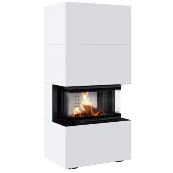 Fireplace NBC 7 With Steel Casing EASY BOX - White