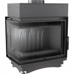 Maja Left Corner Glass Deco (without iron bracket) 8 kW Insert Stove