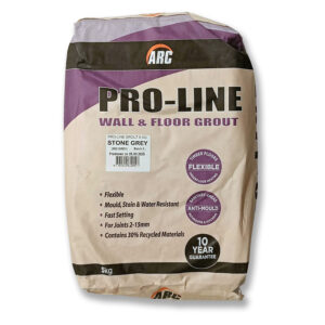 ARC Pro-Line Wall and Floor Grout, Stone Grey, 5kg Bag